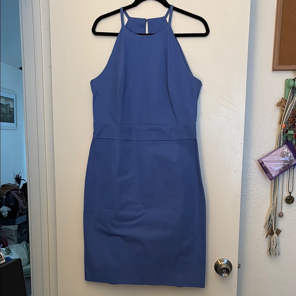 Elegant Periwinkle Spaghetti Strap Dress from Banana Republic